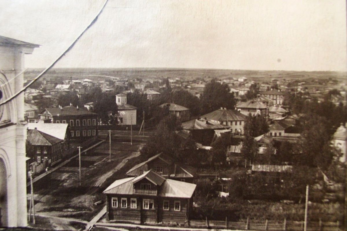 Церковь Стефана Пермского, Сыктывкар (Сыктывкар, город, Республика Коми). архивная фотография, Фото с крыши Стефановского собора, Между 1919 и 1921 г.