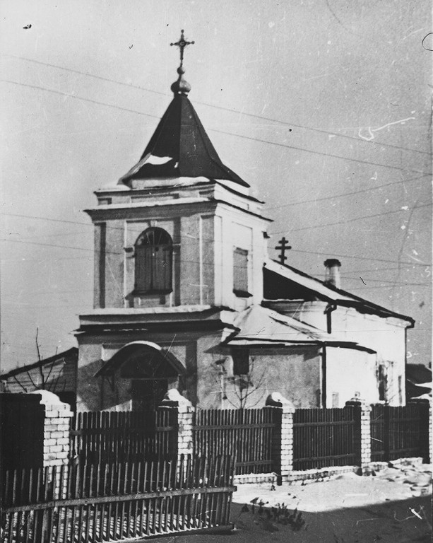 Церковь Успения Пресвятой Богородицы, Тверь (Тверь, город, Тверская область). архивная фотография, Фото 1945—1964 с сайта https://pastvu.com/p/412761 Коллекция Ника Харлея