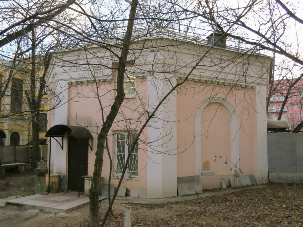Часовня-усыпальница Ф.Я. Ермакова при бывшей Ермаковской богадельне, Сокольники (Восточный административный округ (ВАО), г. Москва). фасады