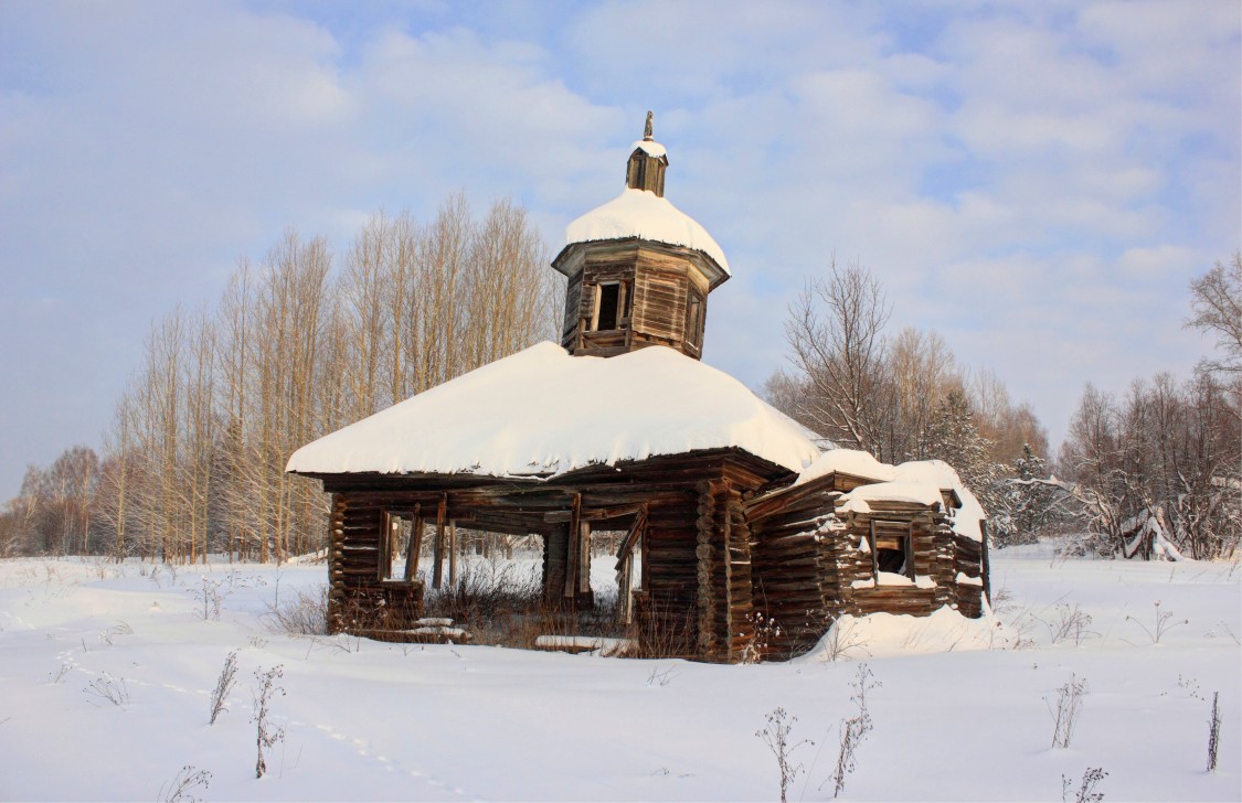 Часовня Троицы Живоначальной, Большие Липяны, урочище (Яранский район, Кировская область). фасады, Вид с юга