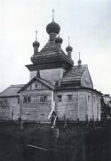 Церковь Троицы Живоначальной, Вид на храм с юго-востока. Фотография К.Ф. Некрасова 1911-1913 гг, из фондов Государственного музея архитектуры им. Щусева.<br>, Фалёво (Пабережский погост), Плесецкий район, Архангельская область