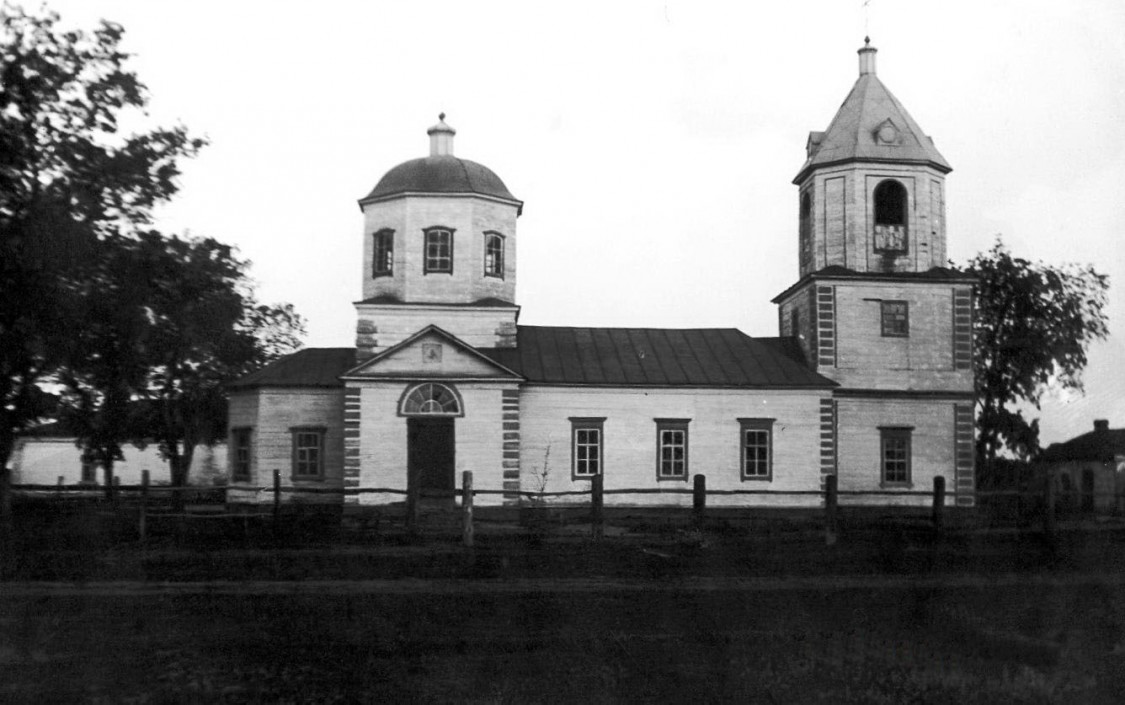Берёзовка 1-ая. Церковь Николая Чудотворца. архивная фотография, 1890—1920 год фото с сайта https://pastvu.com/p/422864