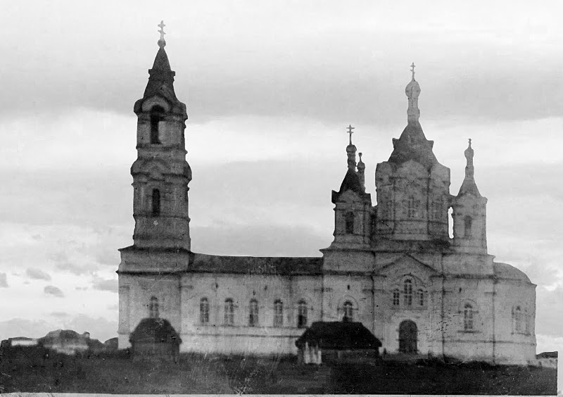 Шапкино. Церковь Михаила Архангела. архивная фотография, 1890—1920 год фото с сайта https://pastvu.com/p/422841