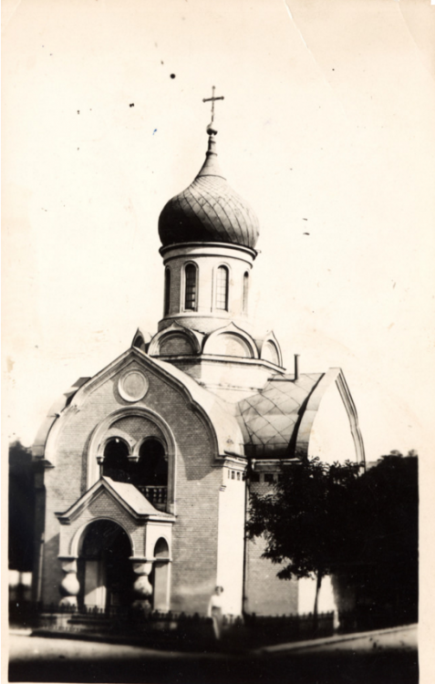 Церковь Владимира Равноапостольного, Опочно (Лодзинское воеводство, Польша). архивная фотография, Фото 1911-1917 год с сайта http://www.chram.com.pl/cerkiew-sw-wlodzimierza/