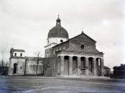 Церковь Рождества Христова, Храм перестроенный в костёл. Фото 1942 г. с аукциона e-bay.de<br>, Скерневице, Лодзинское воеводство, Польша