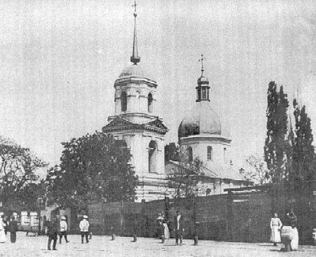 Киев. Церковь Бориса и Глеба. архивная фотография, Фото начала ХХ в.