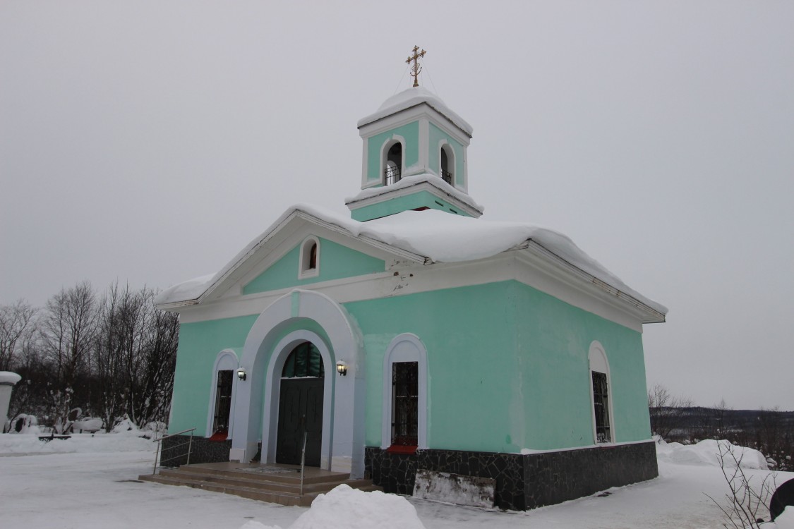 Церковь Феодоры Константинопольской на старом Мурманском городском кладбище, Кола (Кольский район, Мурманская область). фасады