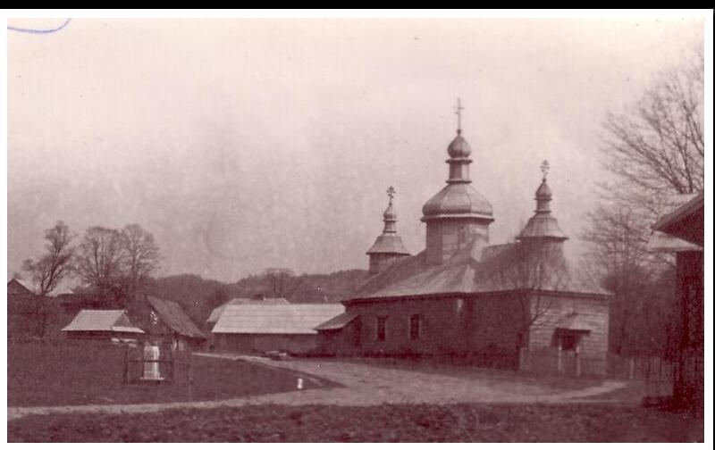 Церковь Космы и Дамиана, Бартне (Малопольское воеводство, Польша). архивная фотография, фото 1927—1930 с сайта http://www.chram.com.pl/cerkiew-swietych-kosmy-i-damiana/
