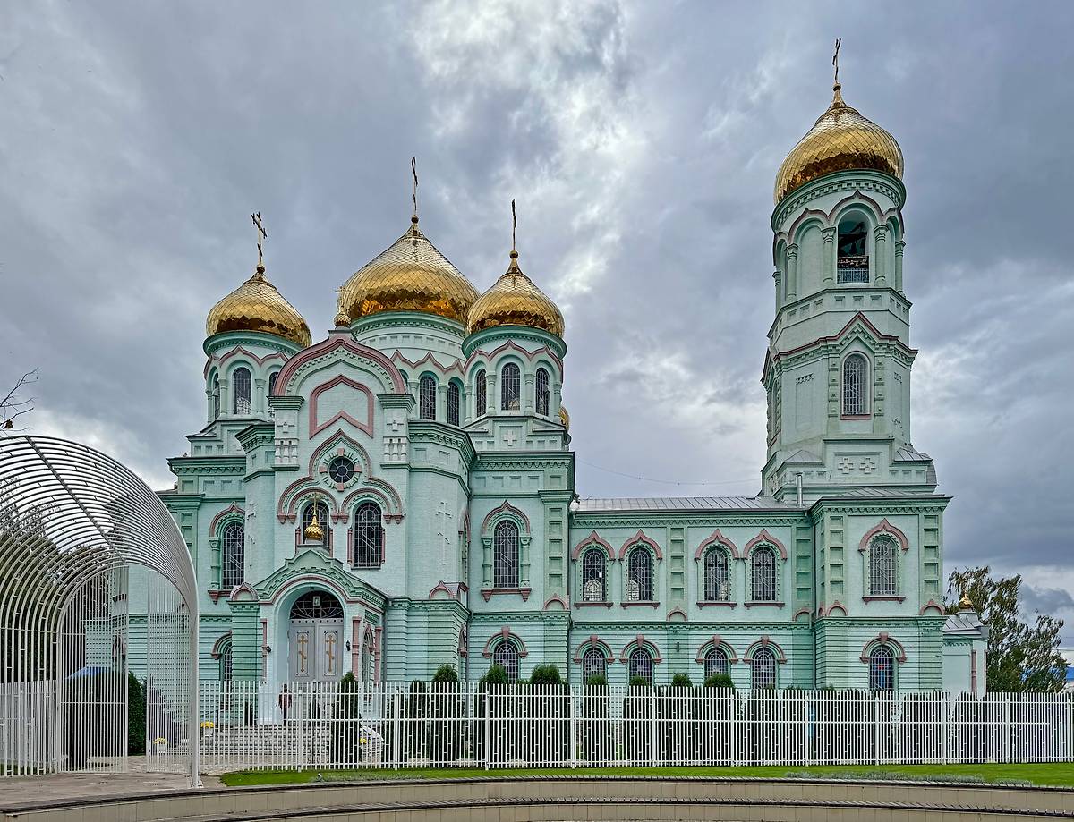 Вид с севера, фасады. Церковь Вознесения Господня, Курганинск (Курганинский район, Краснодарский край)