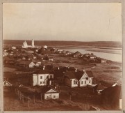 Церковь Рождества Христова, Общий вид на село Верхние Городки с севера. Фотография С.И.Прокудина-Горского, 1912. Сохранилась только копия одного из цветовых каналов.  <a href="http://www.loc.gov/pictures/collection/prok/item/prk2000002212/">http://www.loc.gov/pictures/collection/prok/item/prk2000002212/</a><br>, Верхнечусовские Городки, Чусовой, город, Пермский край