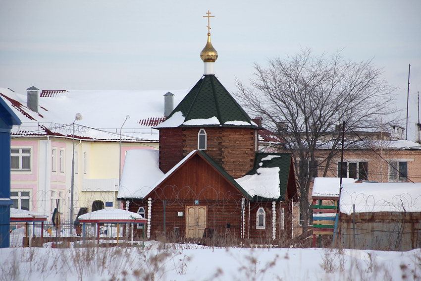 Церковь Георгия Победоносца при в/ч 10961, Плановый (Щучанский район, Курганская область). фасады