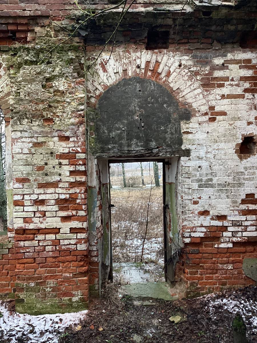 Северо-восточный внутренний угол, интерьер и убранство. Церковь Михаила Архангела, Острецово (Заокский район, Тульская область)