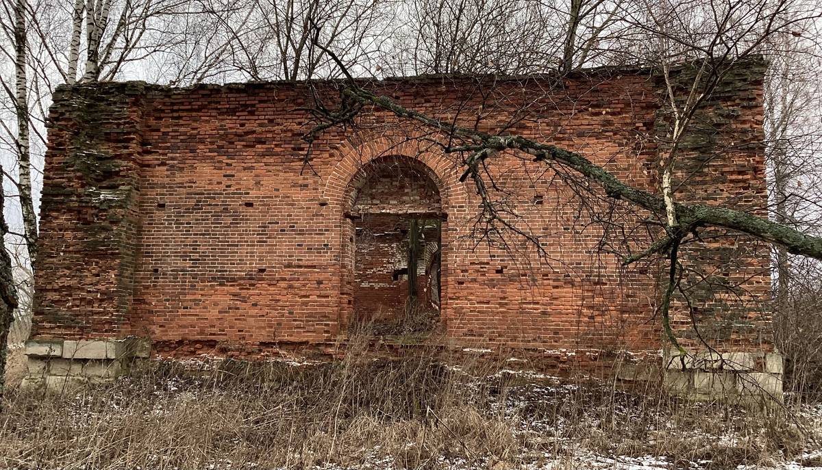 Восточный фасад, фасады. Церковь Михаила Архангела, Острецово (Заокский район, Тульская область)