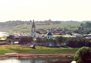 Церковь Троицы Живоначальной, С. М. Прокудин-Горский. Место слияния Вазузы с Волгой. Лето 1910 года. рестав.: Ходаковские Константин и Владимир с сайта http://prokudin-gorskiy.ru/image.php?ID=1583 кадрированое фото
<br>, Зубцов, Зубцовский район, Тверская область