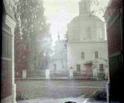 Церковь иконы Божией Матери "Знамение" (старая), Вид от ворот. Фото Губарева А. А.12 сентября 1926 г. из фондов ГИМ. (ГК № 46302031)<br>, Голубое, Солнечногорский городской округ, Московская область
