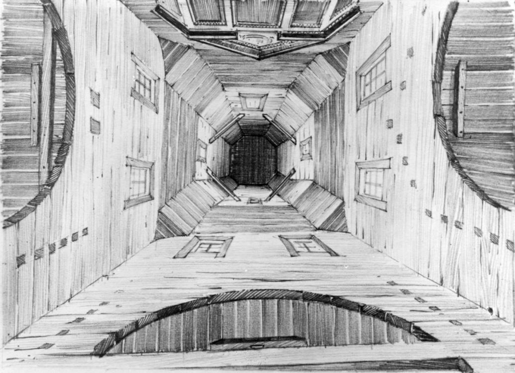 Церковь Николая Чудотворца, Житное (Роменский район, Украина, Сумская область). архивная фотография, Интерьер центрального верха, старинный рисунок