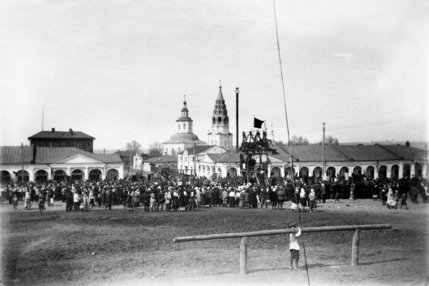 Галич. Церковь Богоявления Господня (летняя). архивная фотография, Церковь Богоявления Господня (летняя) - утрачена с Храмы города Галича Костромского, старинные фото www.galich.com Церковь Богоявления (снято 01.05.1925) 