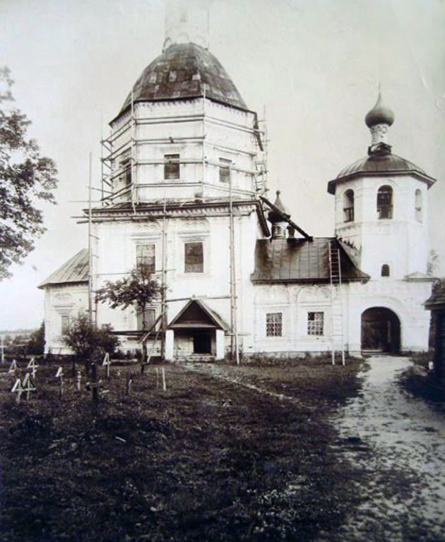 Церковь Казанской иконы Божией Матери, Пожня (Торопецкий район, Тверская область). архивная фотография, Фото Соболева Н. Н. первая половина ХХ в. ГНИМА им.Щусева