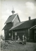 Церковь Георгия Победоносца, Фото 1916 г. из фондов Российского этнографического музея. (ГК №25333900)<br>, Шеменичи (Шеменский погост), Подпорожский район, Ленинградская область
