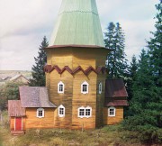 Церковь Преображения Господня (деревянная), фотография С.М.Прокудина-Горского, 1909 года. На снимке деревянная Преображенская церковь 1696 года.<br>, Пидьма, Подпорожский район, Ленинградская область