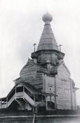 Церковь Илии Пророка, Вид на храм с юго-запада. Фотография художника К.Ф. Некрасова 1911-1913 гг. Из фондов Государственного музея архитектуры (Москва) <br>, Вазенцы, Онежский район, Архангельская область