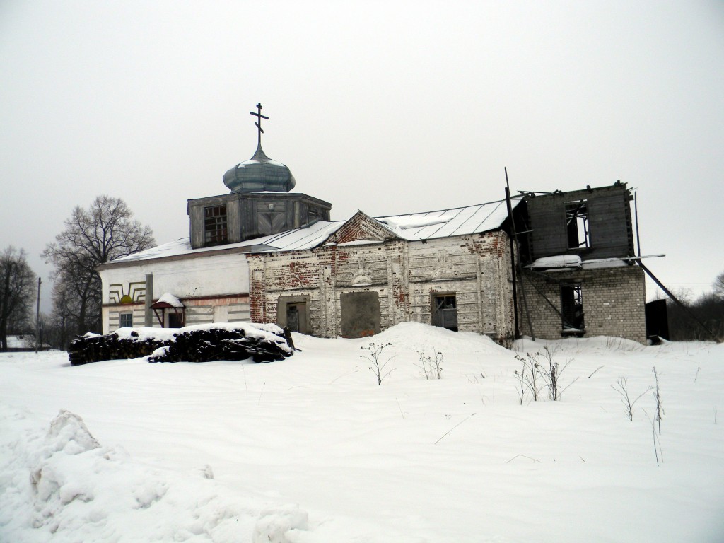 Церковь Рождества Пресвятой Богородицы, Щербово (Савинский район, Ивановская область). общий вид в ландшафте
