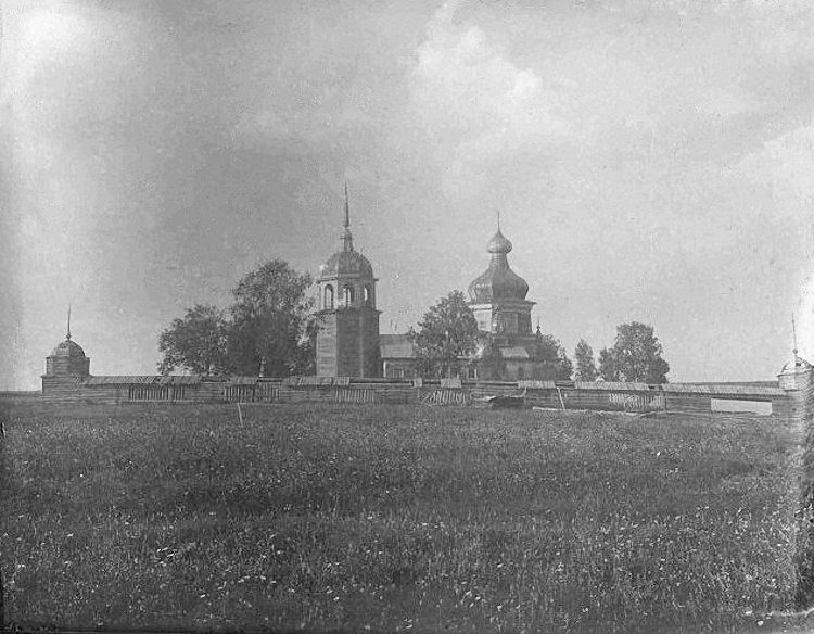 Церковь Георгия Победоносца, Кононово (Хотеново) (Каргопольский район, Архангельская область). архивная фотография, Фото 1925 года из фондов Вологодского государственного историко-архитектурного и художественного музея-заповедника. Автор Л.И. Кристин