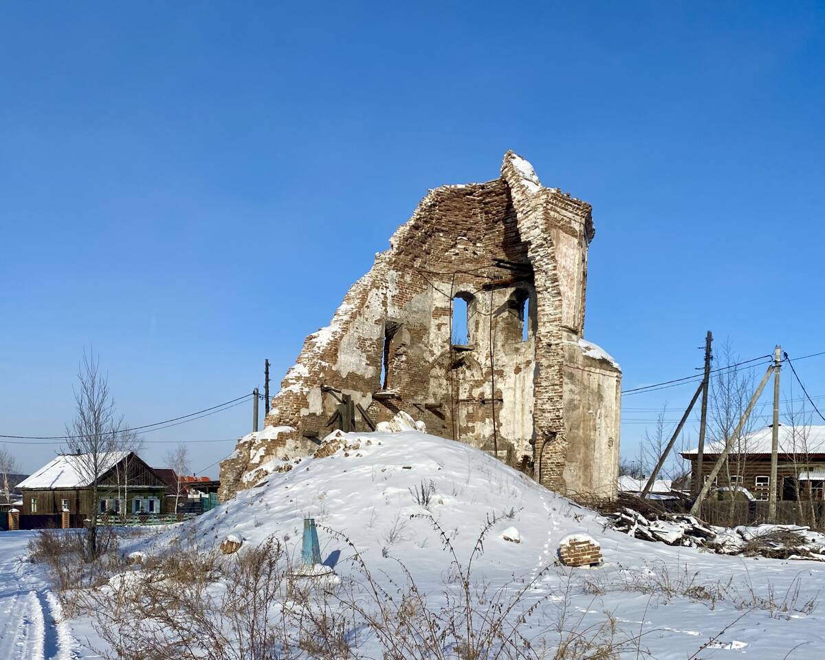 Церковь Вознесения Господня, Мальта (Усольский район, Иркутская область). фасады, Вид с ЮВ