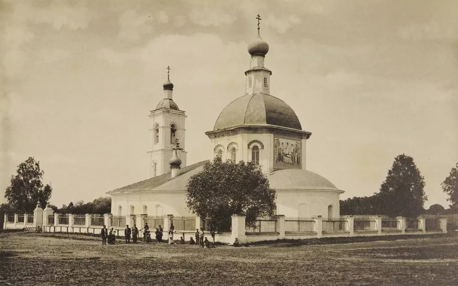Церковь Успения Пресвятой Богородицы (старая), Симбухово (Наро-Фоминский городской округ, Московская область). архивная фотография, Фотоснимок нач. ХХ века. С сайта: pastvu.com