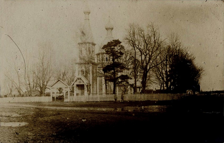 Церковь Петра и Павла, Остров (Ляховичский район, Беларусь, Брестская область). архивная фотография, 1914—1918 год фото с сайта https://pastvu.com/p/435807