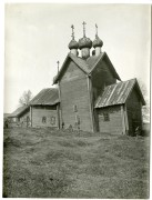 Церковь Благовещения Пресвятой Богородицы, Вид с юго-востока. Фото 1913 г. из фондов Российского этнографического музея. (ГК №38772895)<br>, Усадище (Масельга), Волховский район, Ленинградская область