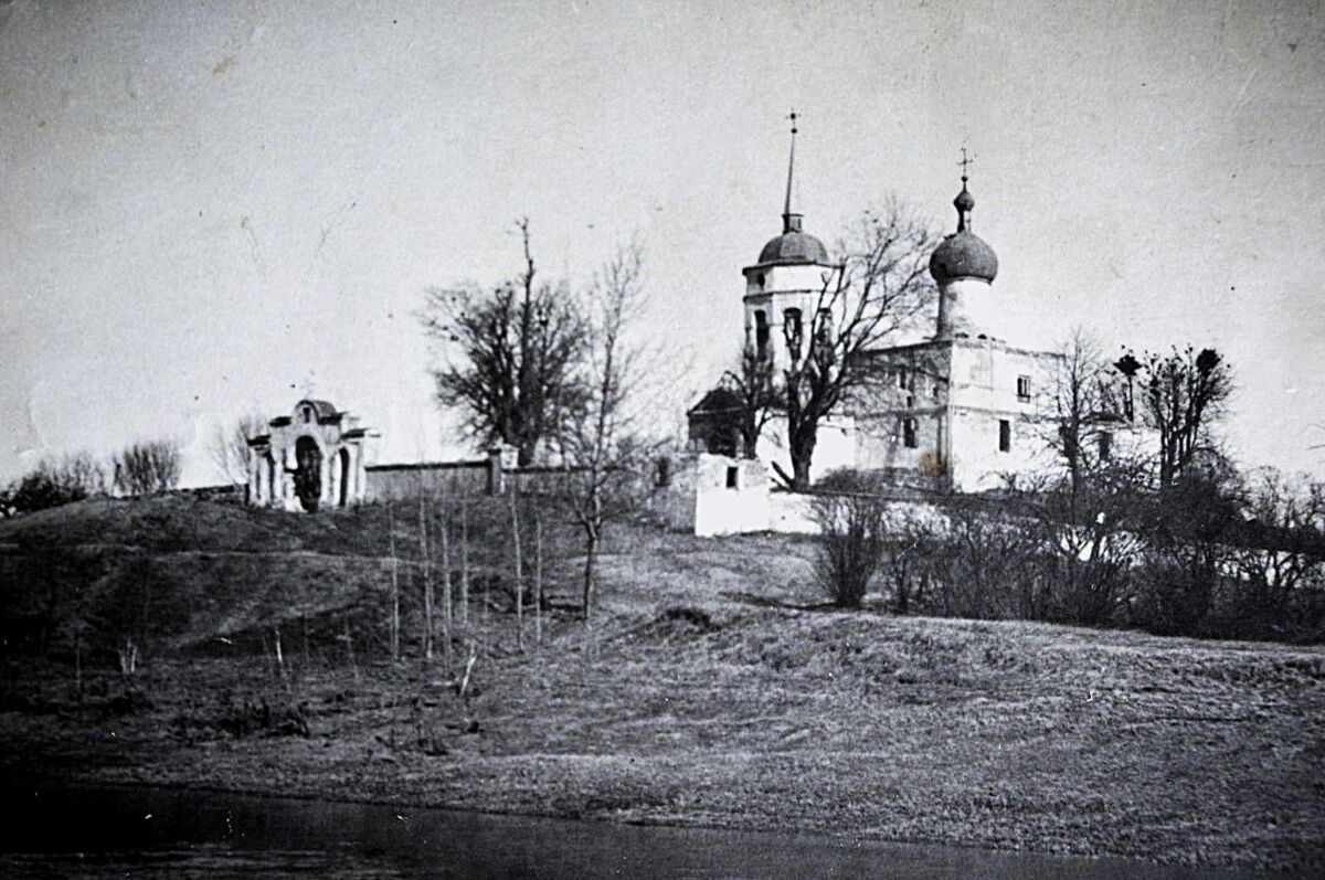 Церковь Николая Чудотворца на погосте Старые Овсищи, Толково (Островский район, Псковская область). архивная фотография, Староовсицкий погост. Фото начала XX в.