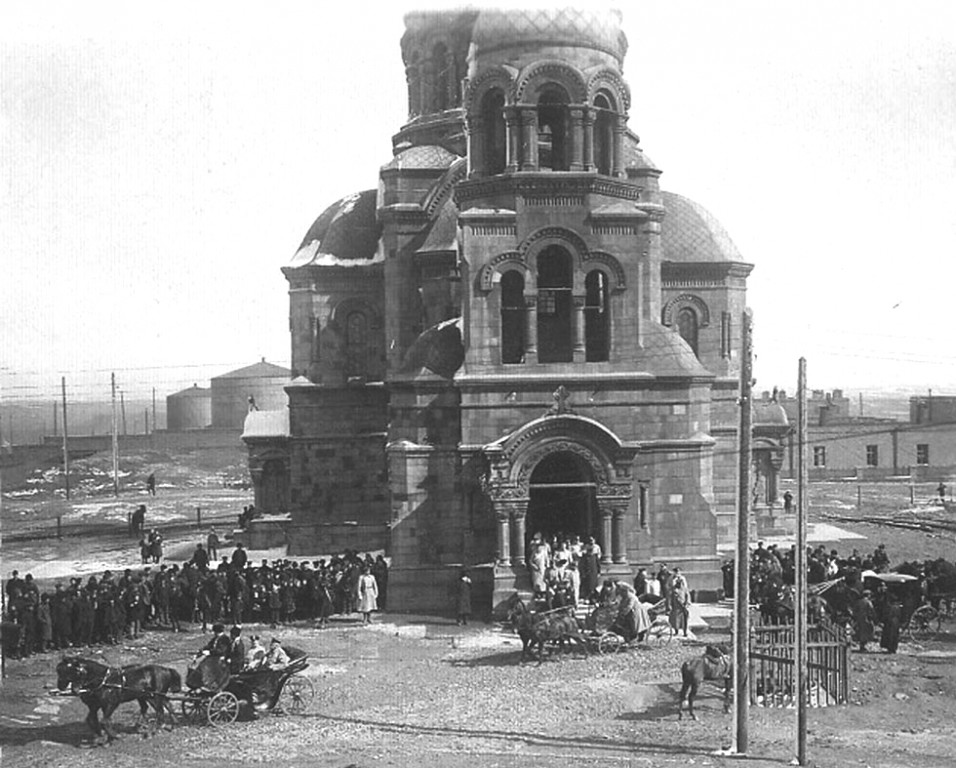 Церковь Макария Египетского, Сабунчи (Азербайджан, Прочие страны). архивная фотография, 1903 - 1904 с, http://www.baku.ru/photos/26/27/12/262712.jpg Фото из коллекции Кирилла Сокола (г. Москва).