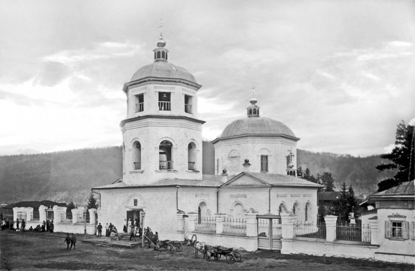 Церковь Спаса Нерукотворного Образа, Киренск (Киренский район, Иркутская область). архивная фотография, 1913 год фото с сайта https://pastvu.com/p/438090