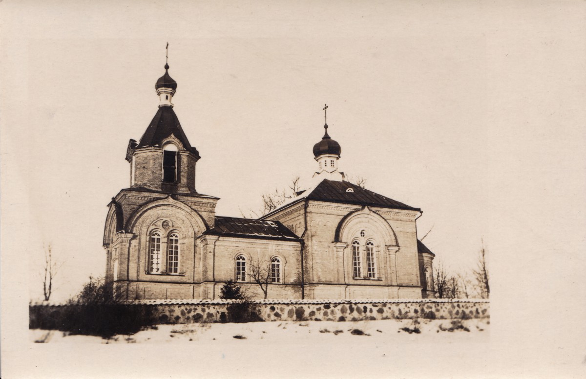 Ятвеск. Церковь Покрова Пресвятой Богородицы. архивная фотография, Почтовая фотооткрытка 1916 г.