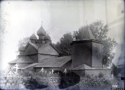 Церковь Троицы Живоначальной, Общий вид с северо-запада. Фото Буниатова Н. Г. 1913 г. из коллекции ГНИМА. (ГК №38658353)<br>, Помялово, Волховский район, Ленинградская область