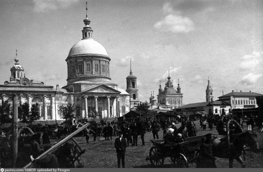 Собор Троицы Живоначальной, Скопин (Скопинский район и г. Скопин, Рязанская область). архивная фотография, 1900—1915 год фото с сайта https://pastvu.com/p/168846