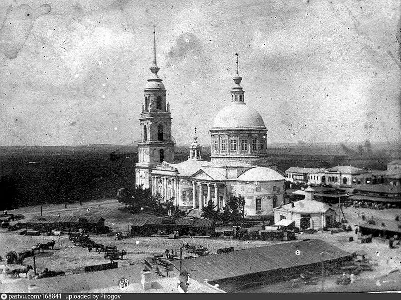 Скопин. Собор Троицы Живоначальной. архивная фотография, 1900—1915 год фото с сайта https://pastvu.com/p/168846