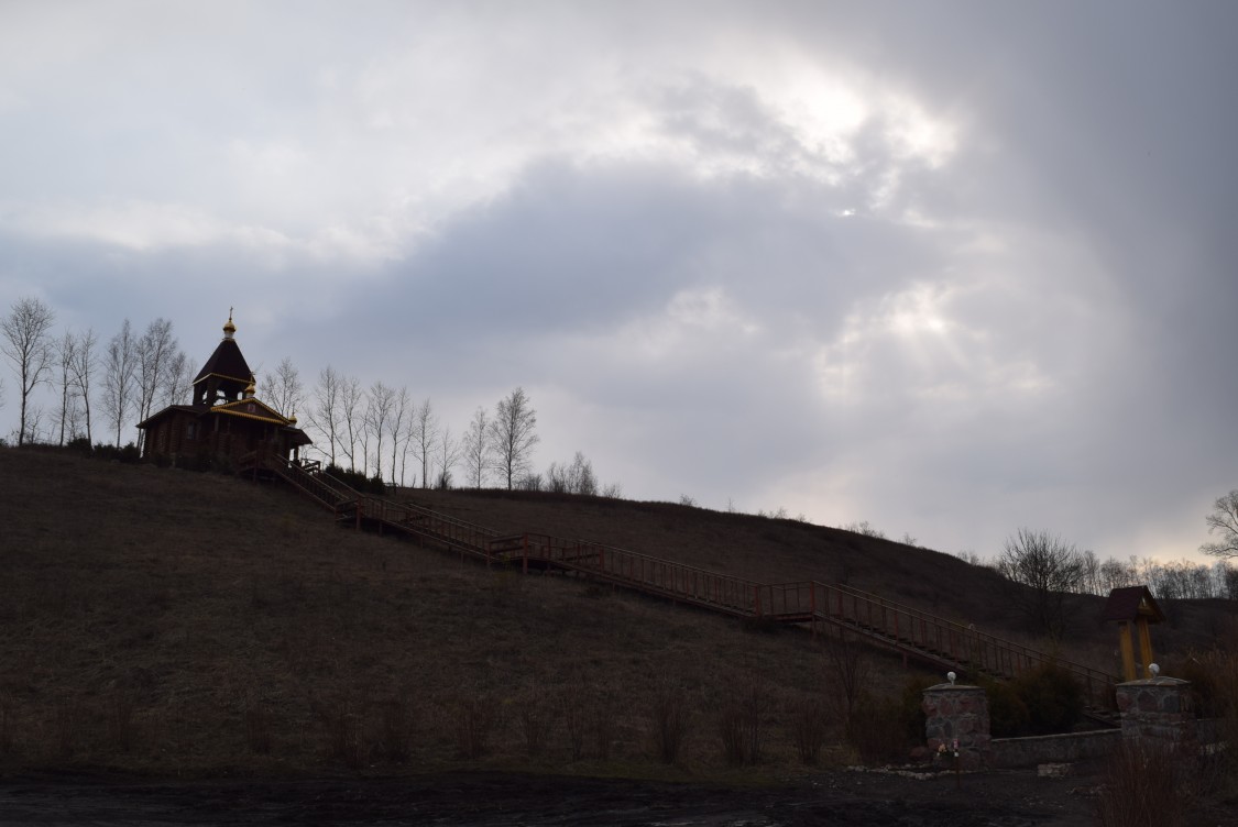 Церковь Николая Чудотворца, Верхние Марки (Каменский район, Воронежская область). общий вид в ландшафте