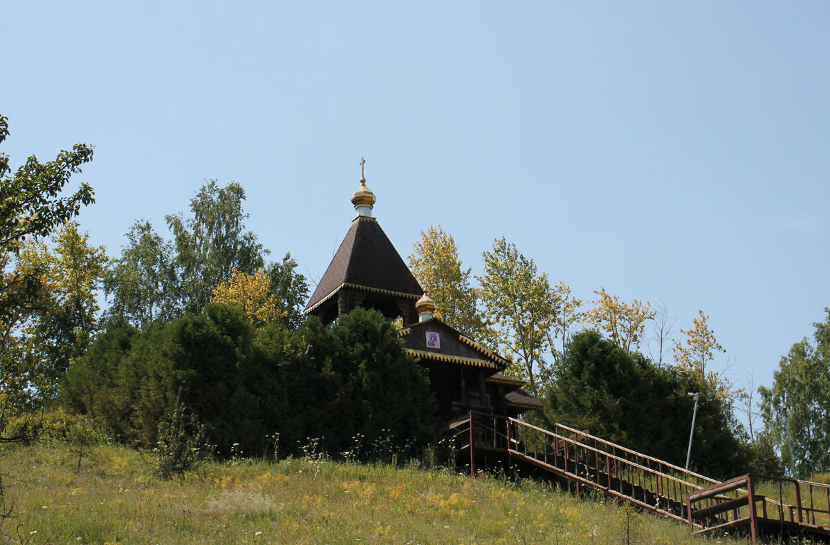 Церковь Николая Чудотворца, Верхние Марки (Каменский район, Воронежская область). общий вид в ландшафте