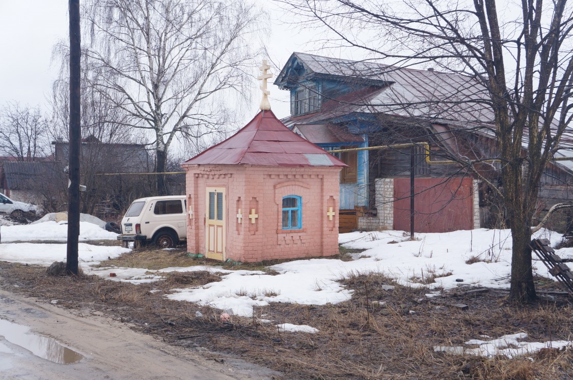 Неизвестная часовня, Шерстнево (Бор, ГО, Нижегородская область). общий вид в ландшафте