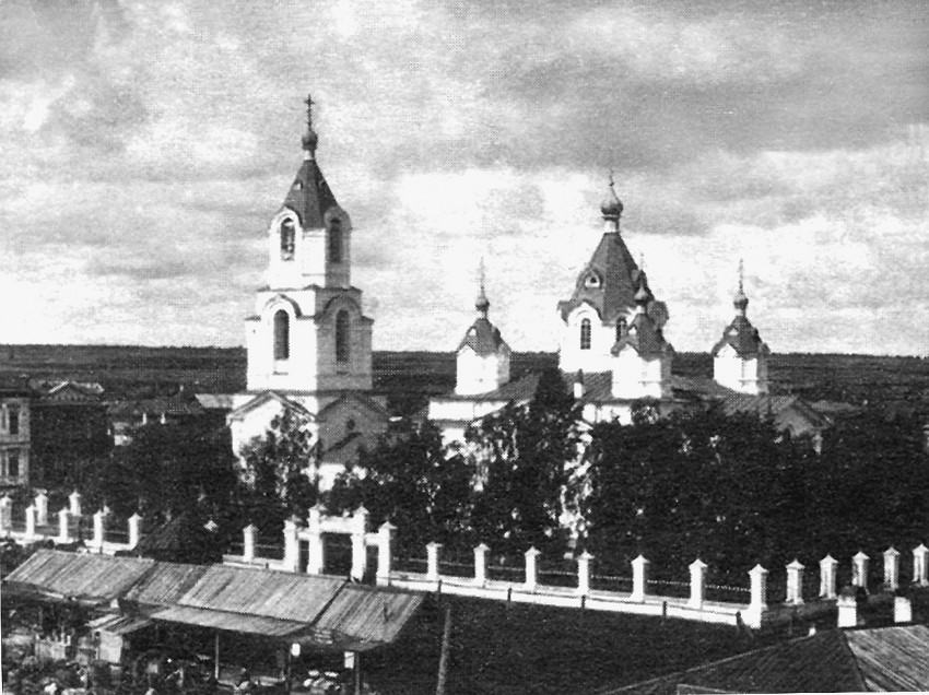 Церковь Спаса Нерукотворного Образа (новая), Усолье-Сибирское (Усольский район, Иркутская область). архивная фотография, 1900—1917 с сайта https://pastvu.com/p/449349