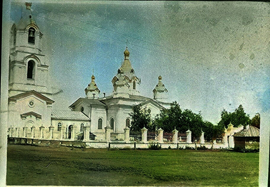 Церковь Спаса Нерукотворного Образа (новая), Усолье-Сибирское (Усольский район, Иркутская область). архивная фотография, Фото 1920 г. из приходского архива