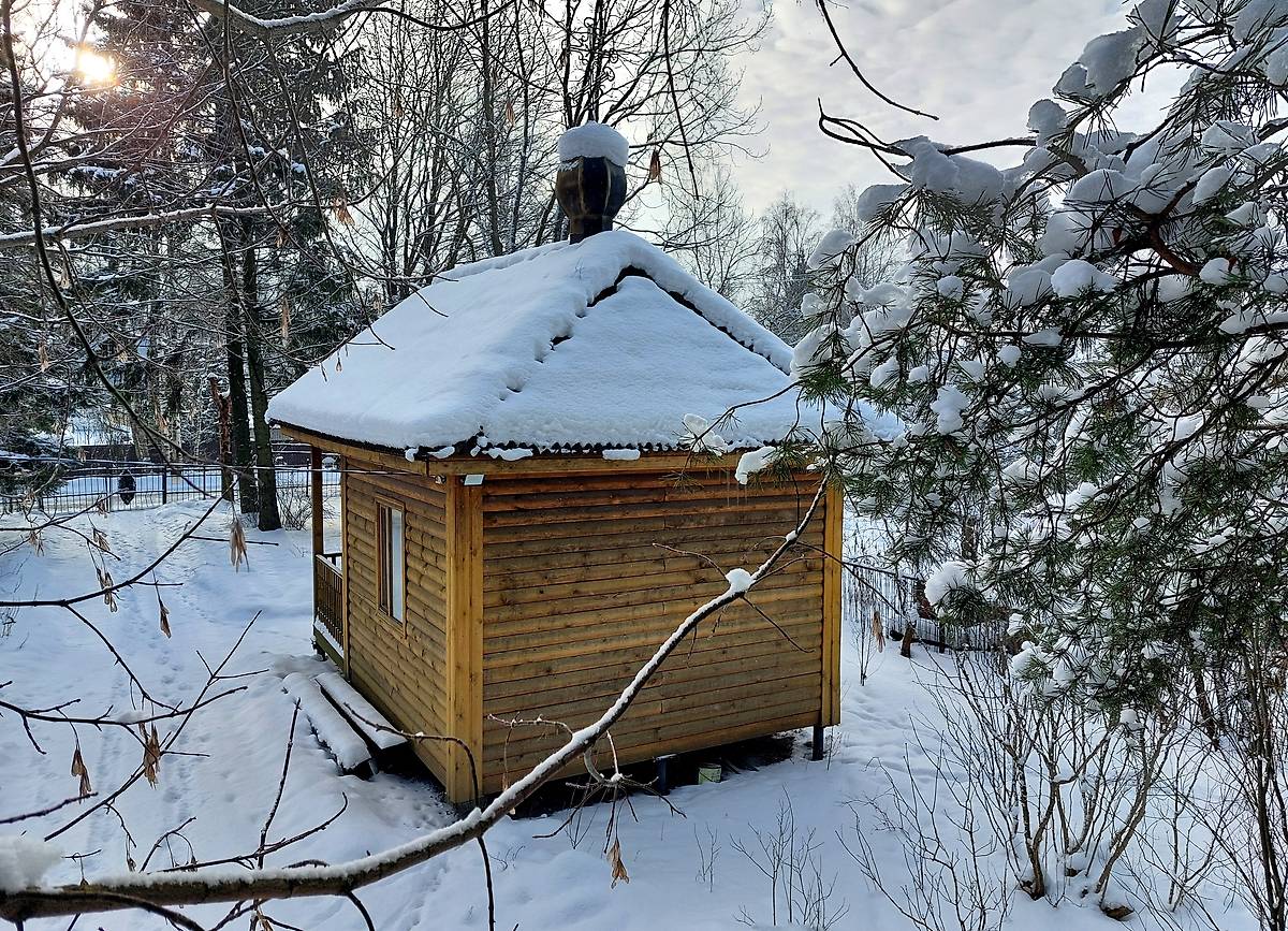 фасады. Часовня Андрея Первозванного в СНТ Климовец, Выборгский район (Санкт-Петербург, г. Санкт-Петербург)