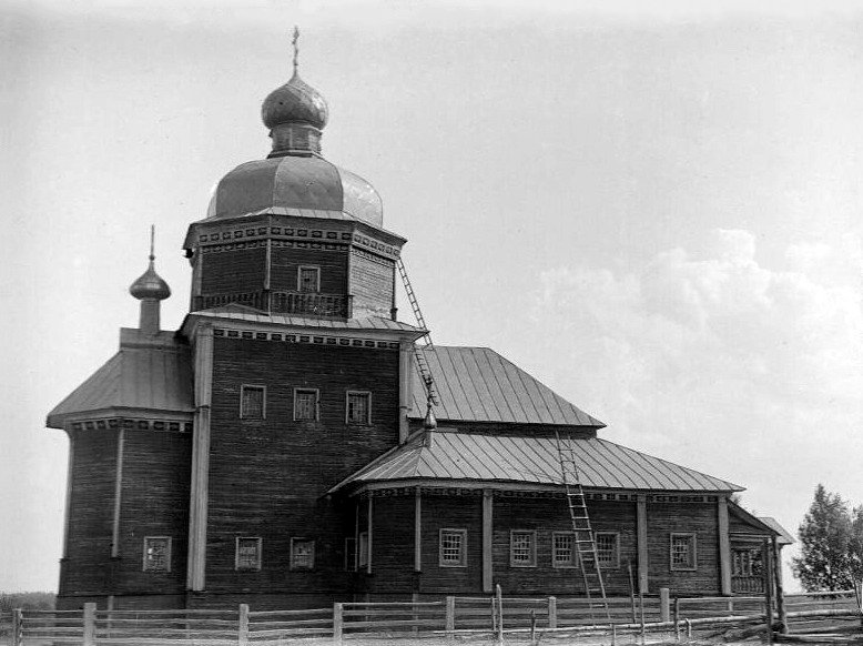 Церковь Иоанна Предтечи, Вознесенье (Ветлужский район, Нижегородская область). архивная фотография, Фото 1925 года из фондов Нижегородского государственного историко-архитектурного музея-заповедника. Автор С.В. Зетилов