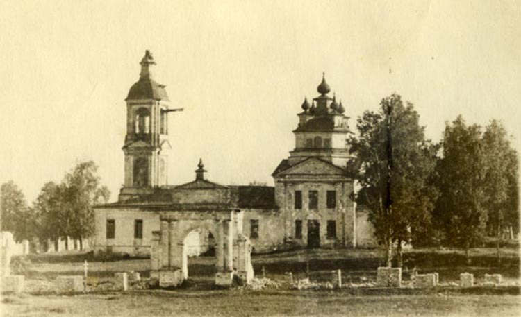 Церковь Николая Чудотворца, Николо-Залесье (Буйский район, Костромская область). архивная фотография, Из частной коллекции Михаила Мещанинова
