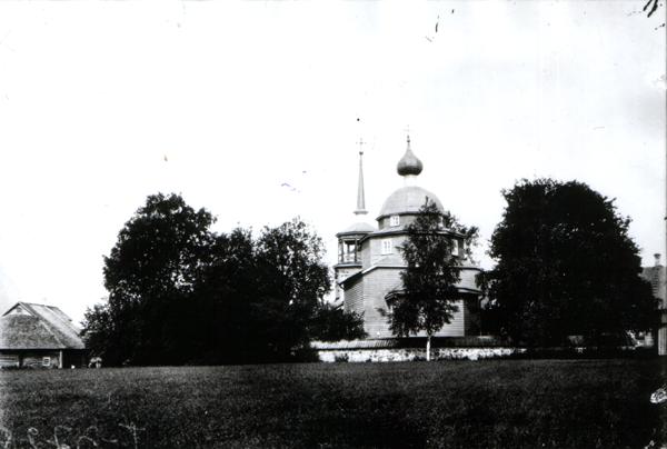 Церковь Воскресения Христова, Самро (Лужский район, Ленинградская область). архивная фотография, Из частной коллекции Михаила Мещанинова