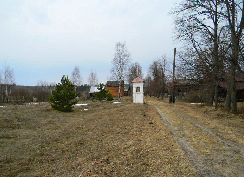 Косовка. Неизвестная часовня. общий вид в ландшафте