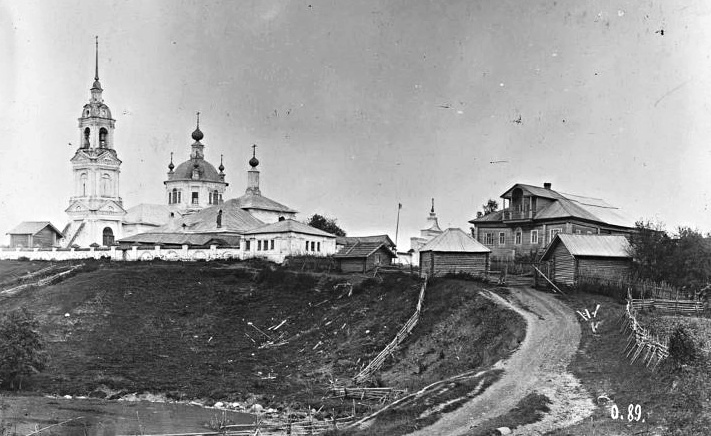 Храмовый комплекс погоста Егорий Холм, Егорий-Холм, урочище (Солигаличский район, Костромская область). архивная фотография, Фото начала ХХ века. Госкаталог музейного фонда. Российский этнографический музей.