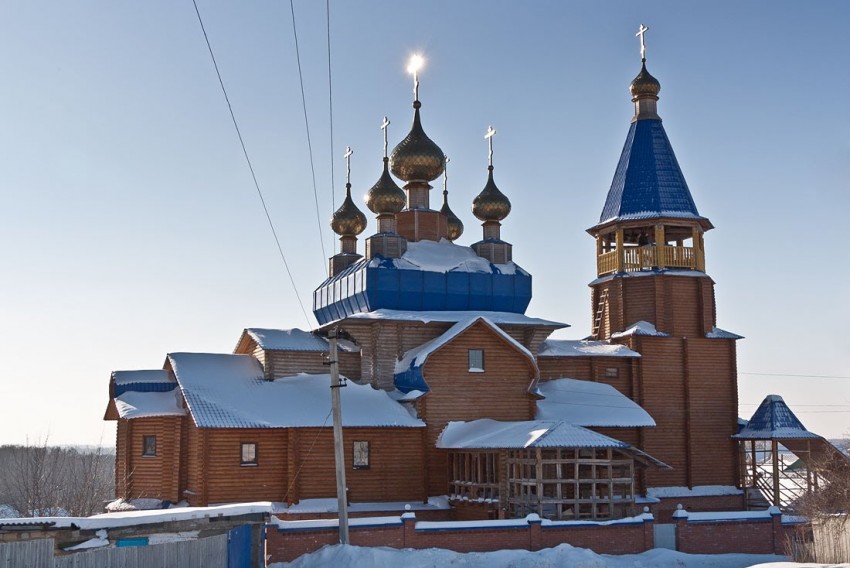 Борское. Церковь Сретения Господня (новая). фасады